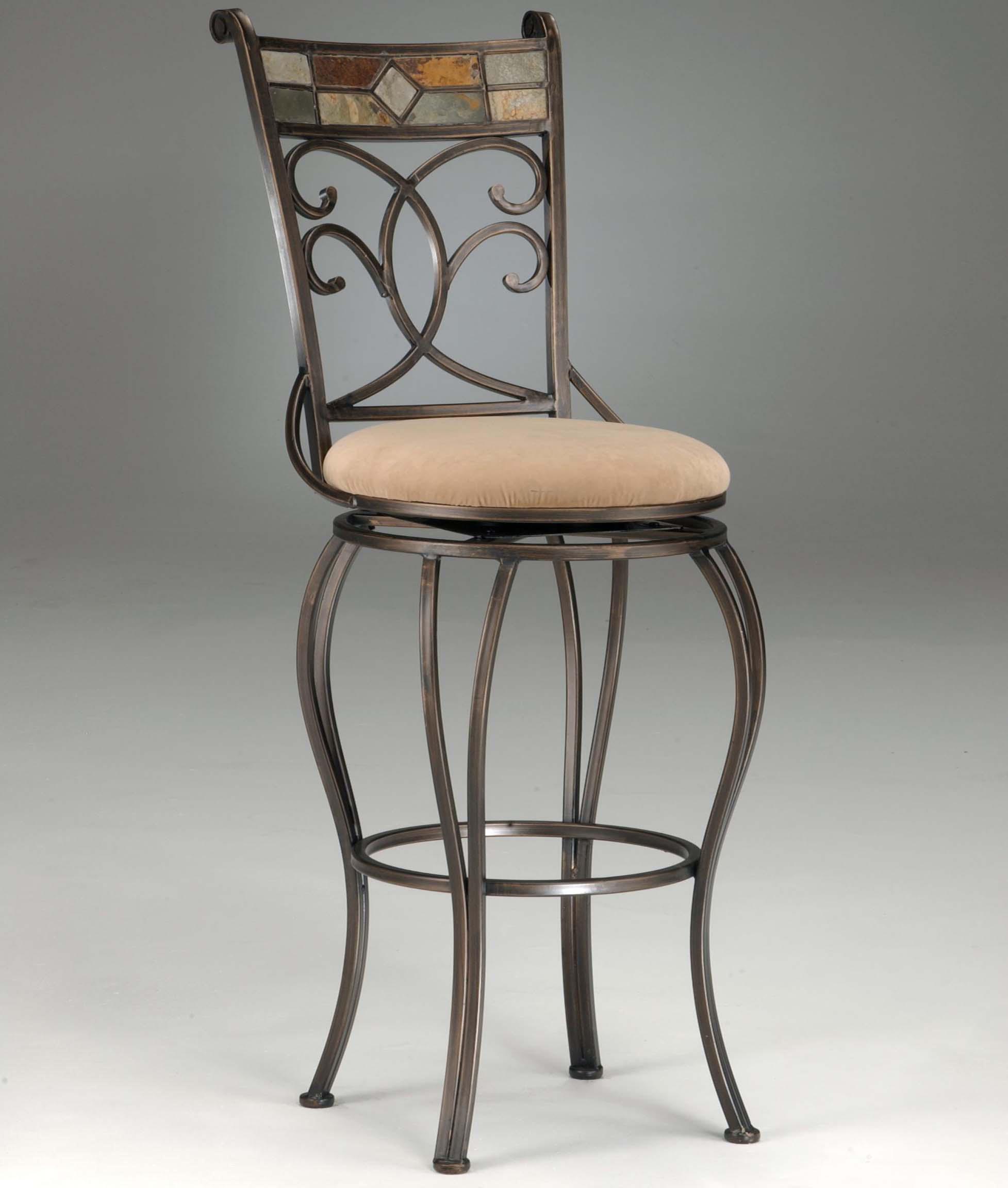 Wrought iron counter height hot sale stools